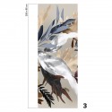 Glam - piece 3 - self-adhesive ecological free pvc wall mural. vegetal style, abstract, colorful bedroom, hall, salon