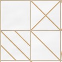 Bauhaus geometry camel tiles - ECO Wall Paper self-adhesive free pvc ecological. Hall, living, bedroom