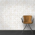 Bauhaus geometry camel tiles - ECO Wall Paper