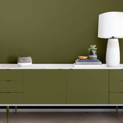 Olive Green - Plain colour opaque washable self-adhesive vinyl