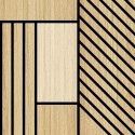 Bergen Geometric Wood  Black Geometric Wood DETAIL - washable, opaque, resistant vinyl for kitchens, furniture, walls
