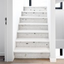 Fenice Terrazzo - washable self-adhesive opaque vynil for stairs and floor marble stones greys