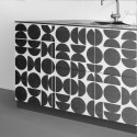 Ritmo Ceramic - washable self-adhesive vinyl for walls floor kitchen cabinets lokoloko