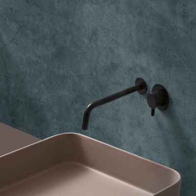Hormigón Océano. Vinilo lavable autoadhesivo para paredes de azulejos en baños. Lokoloko