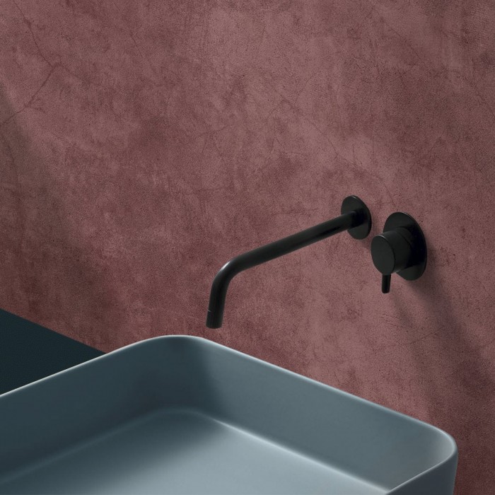 Hormigón Tinto. Vinilo lavable autoadhesivo para paredes de azulejos en baños. Lokoloko