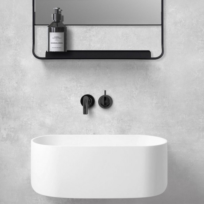 Cemento Oiza. Vinilo lavable autoadhesivo para paredes de azulejos en baños, aseos, duchas, bañeras, gris. Lokoloko