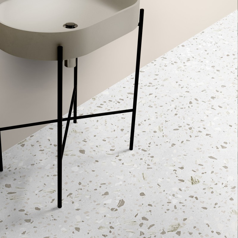 Terrazo Pesaro - Vinilo lavable autoadhesivo para muebles, suelos y paredes