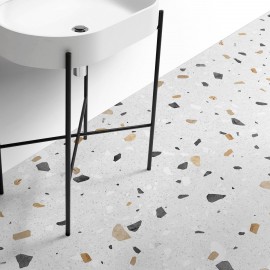 Terrazo Pesaro - Vinilo lavable autoadhesivo para muebles, suelos y paredes