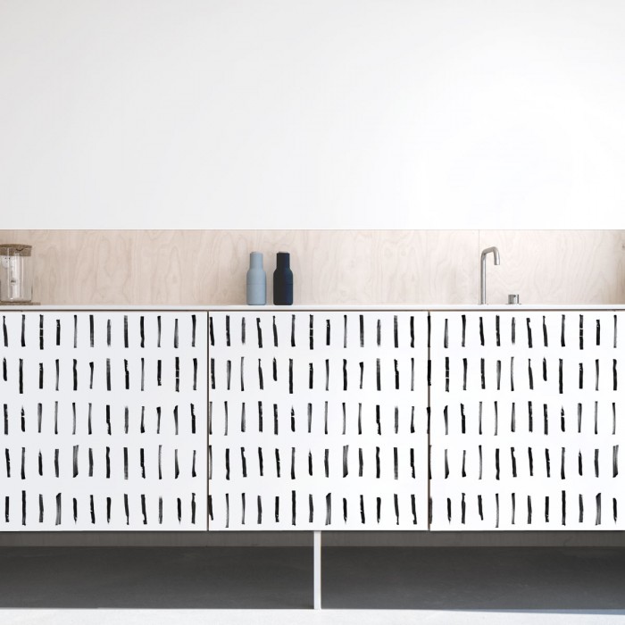 Brush vertical mini - Vinilo autoadhesivo lavable opaco para muebles de cocina - Lokoloko