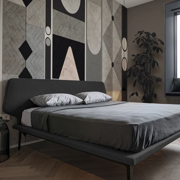 Gran Gatsby - Papel pintado pared ecológico autoadhesivo paredes dormitorio cabecero cama - Geométricos texturas - Lokoloko