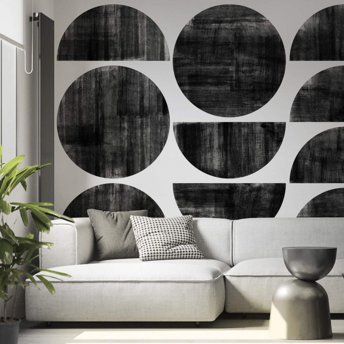 Ritmo - Papel pintado pared ecológico autoadhesivo para dormitorios cabecero  - Geometría - Lokoloko.