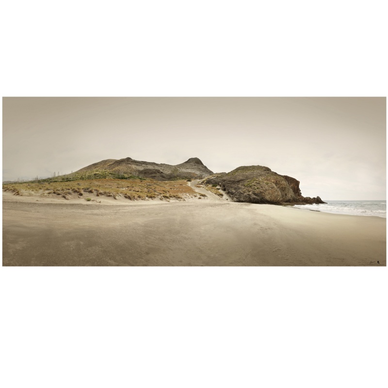 Póster fotográfico en material satinado de la Playa del Barronal norte en el Parque de Cabo de Gata. Lokoloko