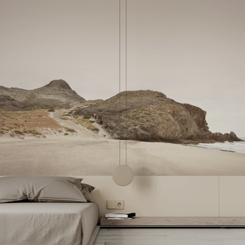 Playa del Barronal Norte. Papel pared pintado ecologico autoadhesivo sinpvc para pared dormitorio. Lokoloko