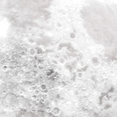 poster of the Moon in shades of gray