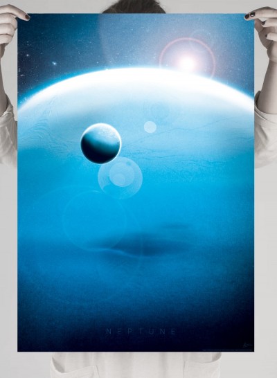 Poster photo print of the planet Neptune
