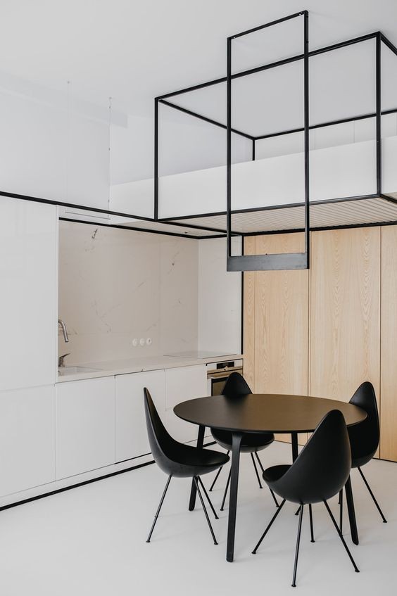 Envolviendo-con-linea-negra-los-muebles-espejos-cristales-y-arcos-de-cocinas-decoracion-de-interiores-2019