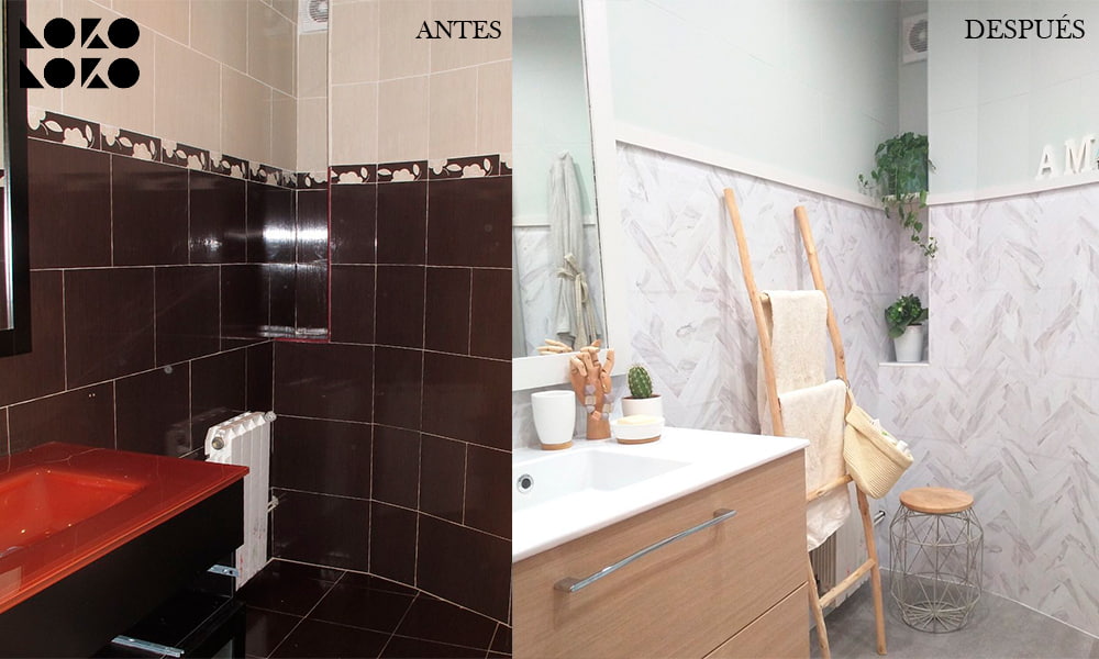 Cómo reformar un baño sin quitar azulejos? Hazlo con vinilo